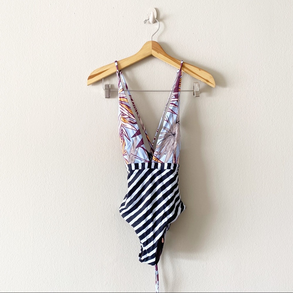 MAAJI chromatic rainbow reversible one piece swimsuit